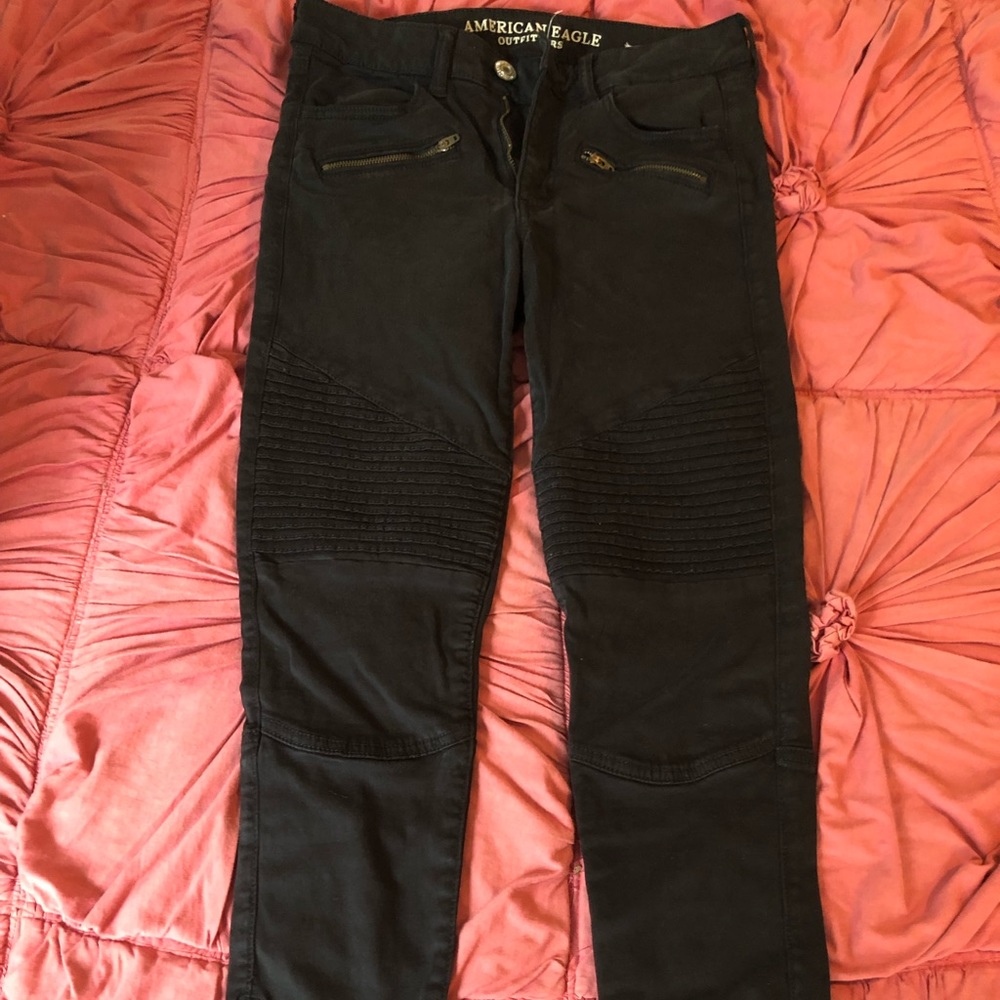 AE high waist moto jeggings